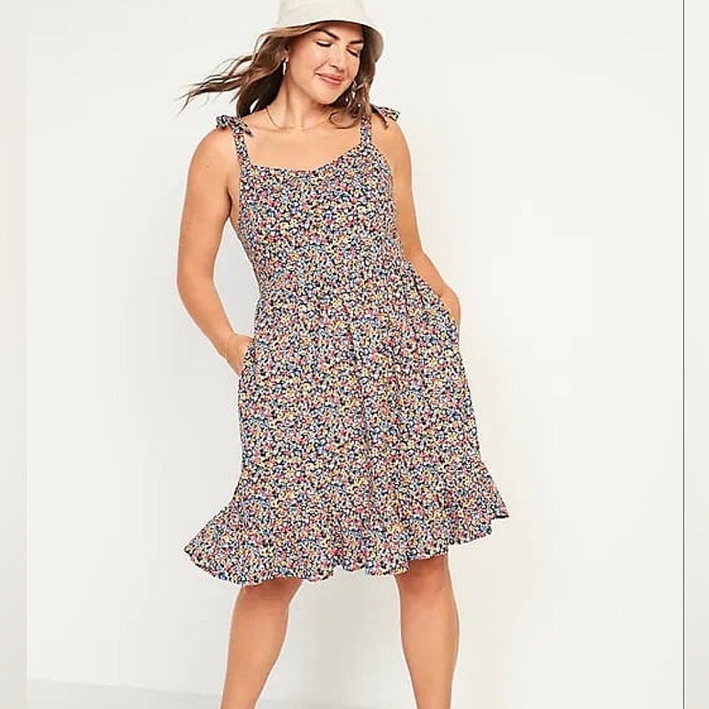 Old Navy Floral Print Dress - Multicolor